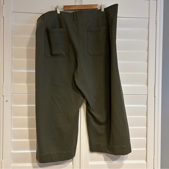 Anthropologie Maeve The Collette Pant Olive Green Size 26 - Picture 7 of 7